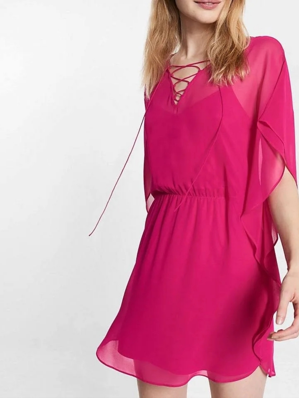 Express Hot Pink Mini Dress
